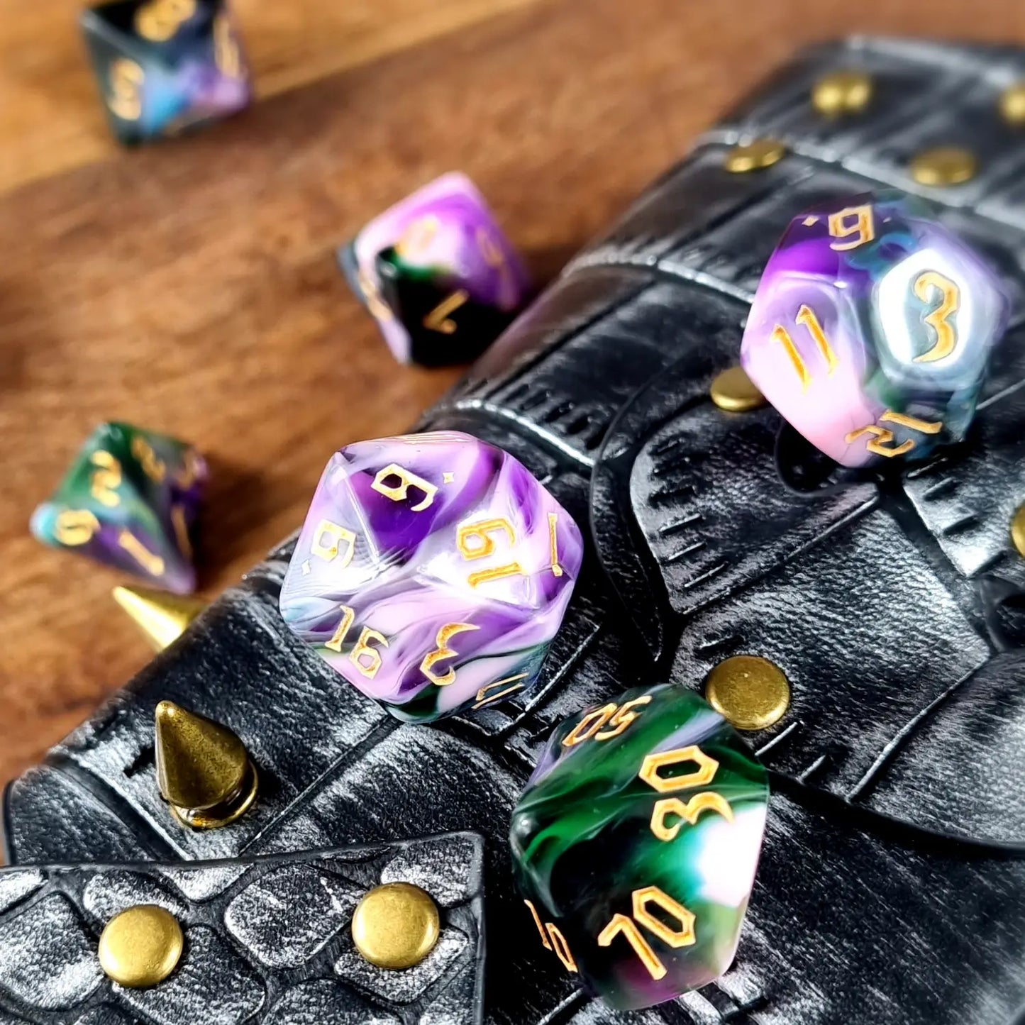 Pink Mystic Haze Dungeons & Dragons Dice Set DiceBag.co.uk