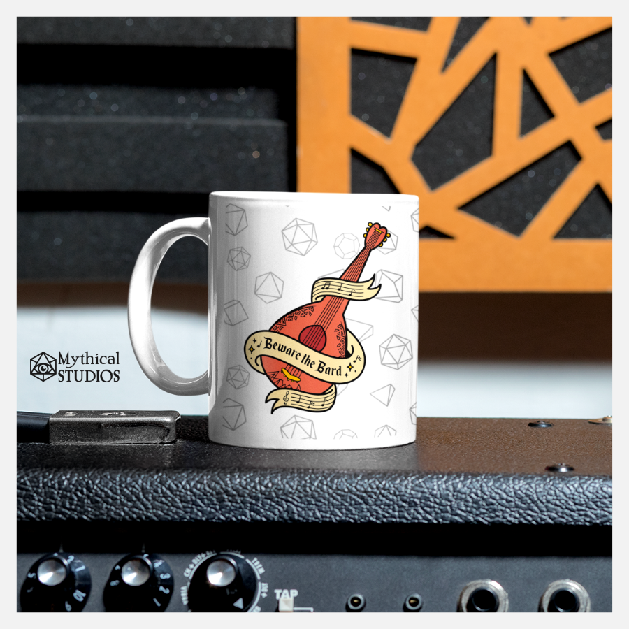 Beware The Bard Mug Gifts Mythical Studios