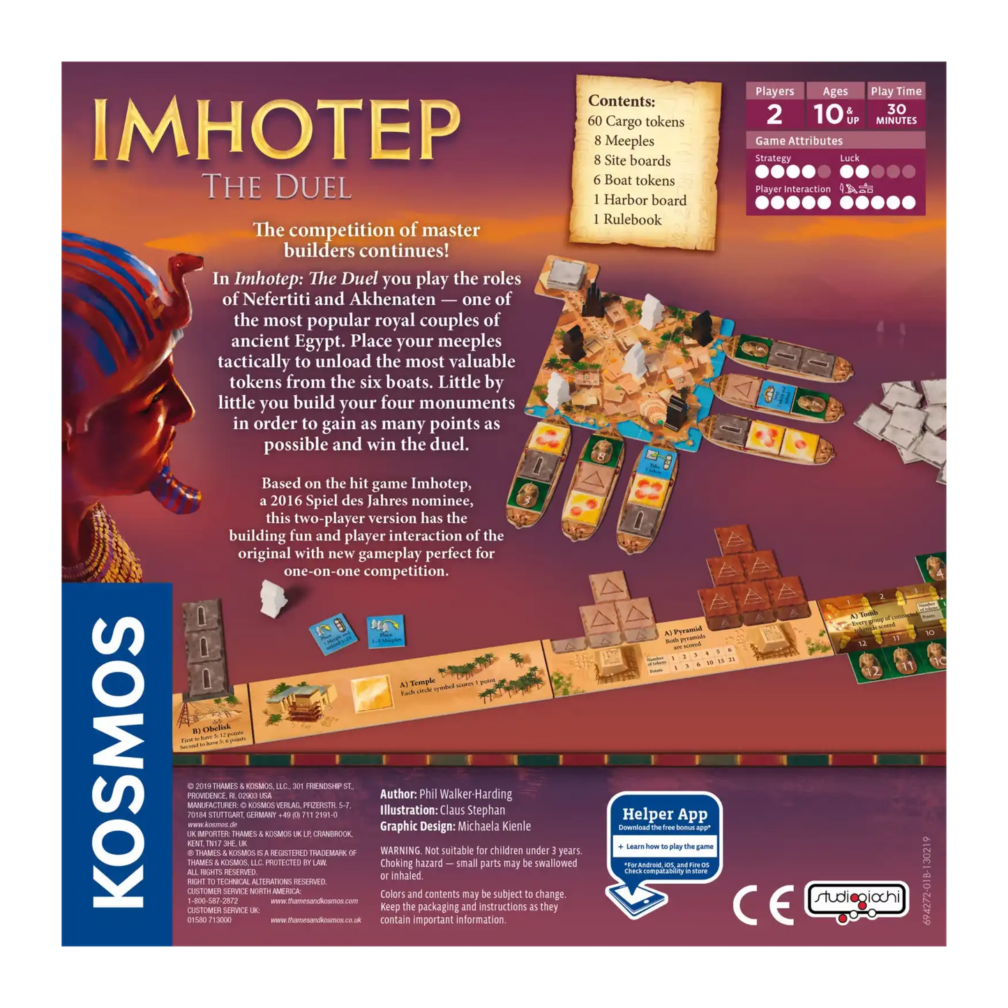 Imhotep: The Duel Board Game Kosmos