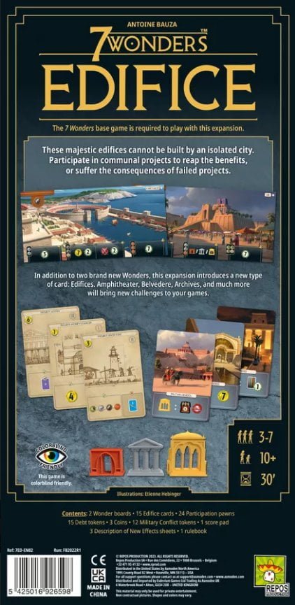7 Wonders: Edifice Board Game Repos Production