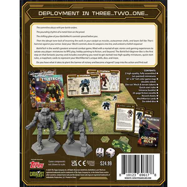 BattleTech: Beginner Box 40th Anniversary Miniatures Catalyst Game Labs