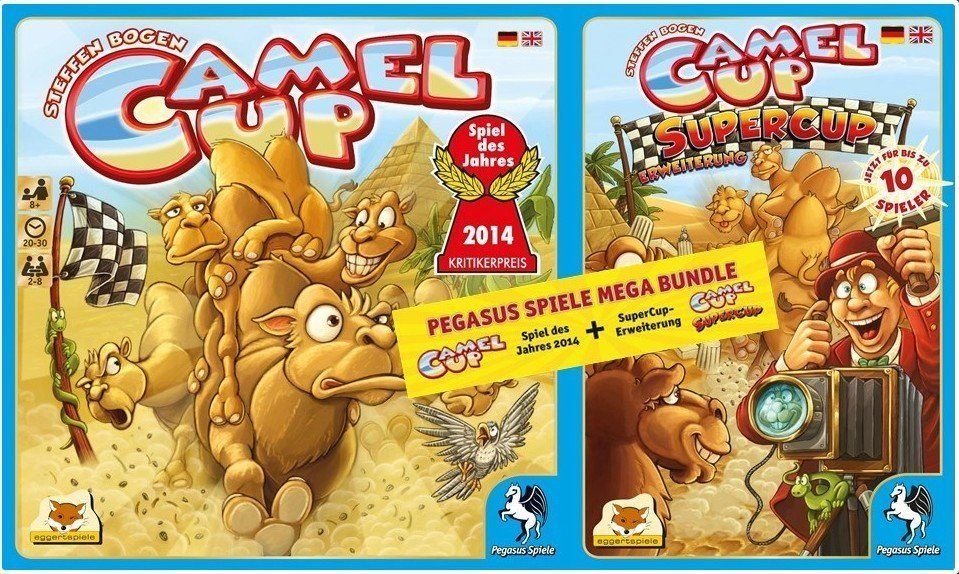 Camel Up + Supercup Bundle Board Game Pegasus Spiele