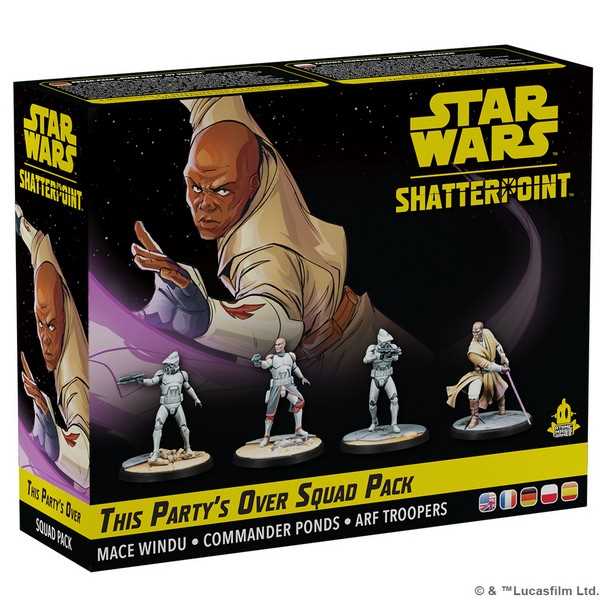 This Party's Over (Mace Windu) Squad Pack: Star Wars Shatterpoint Miniatures Atomic Mass Games