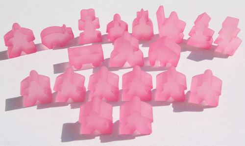 Carcassonne: 19 Frosted Meeples Set Board Game Hans im Glück