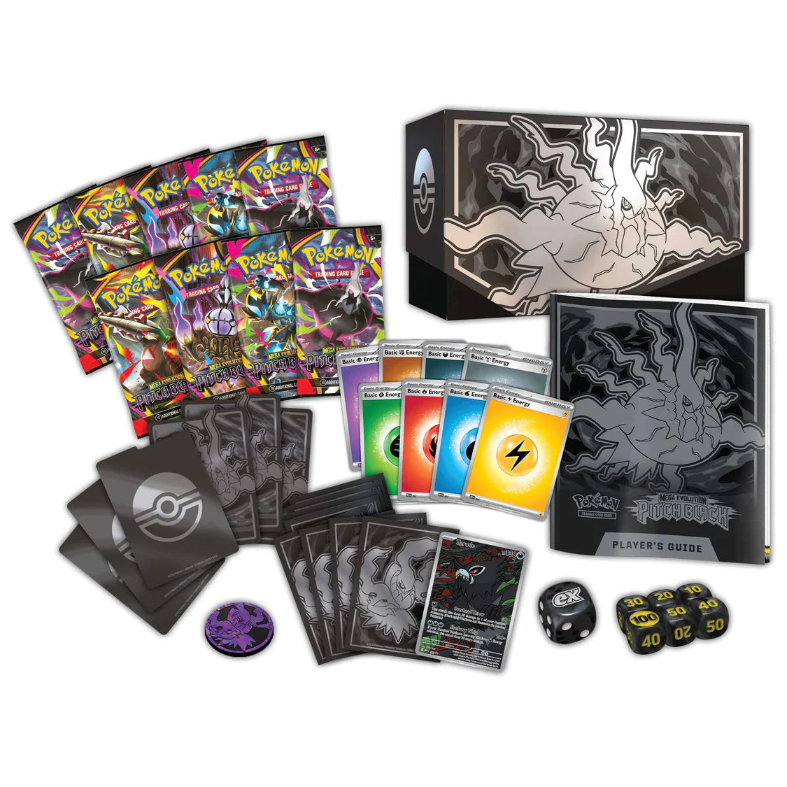 Pokémon TCG: Mega Evolution Pitch Black - Elite Trainer Box Trading Cards Pokemon Company