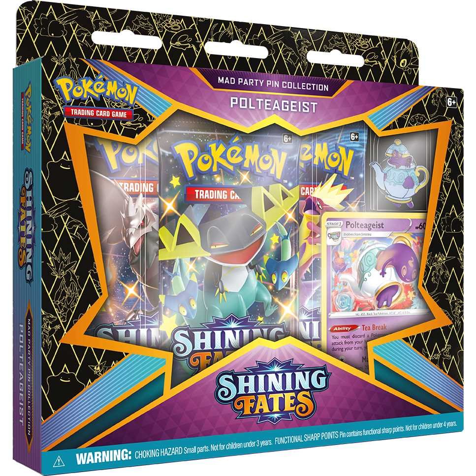 Pokémon TCG: Shining Fates Mad Party Pin Collection Nintendo