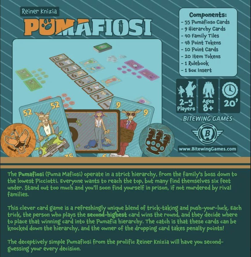 Pumafiosi Card Game Bitewing Games