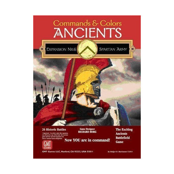 Commands & Colors: Ancients Expansion Pack #6 – The Spartan Army GMT Games