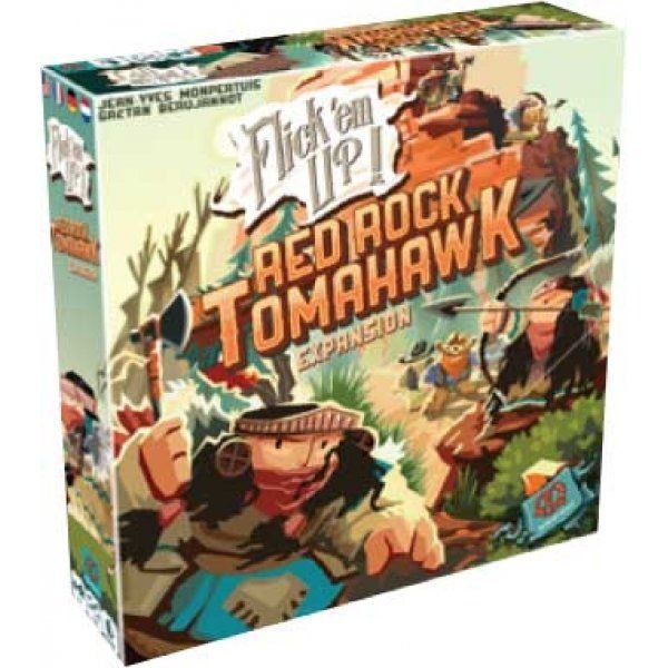 Flick 'em Up!: Red Rock Tomahawk Board Game Pretzel Games