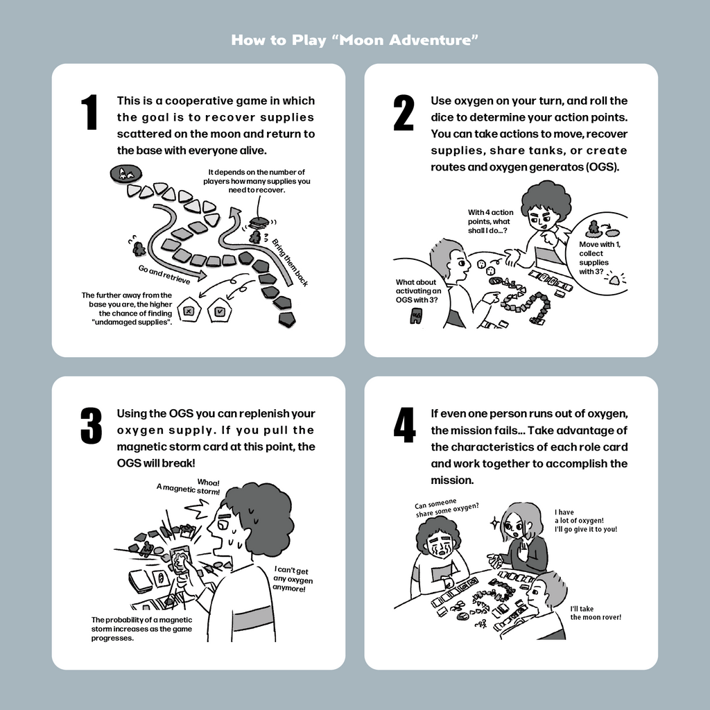 Moon Adventure Board Game Oink Games