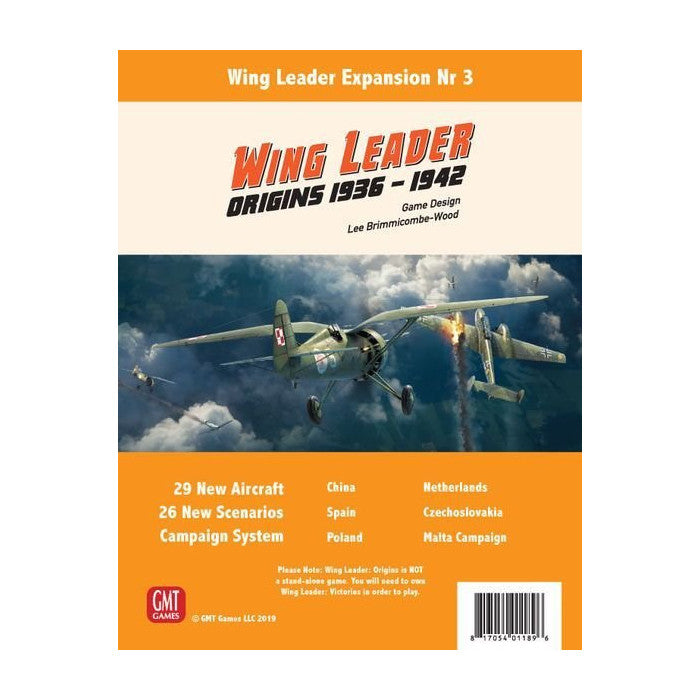 Wing Leader: Origins 1936-1942 GMT Games