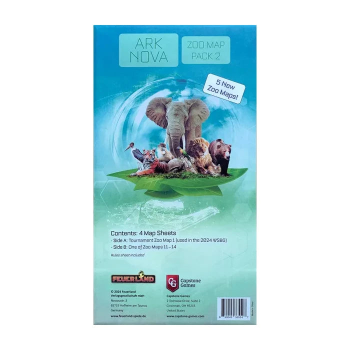 Ark Nova Zoo Map Pack 2 Board Game Meeples Corner