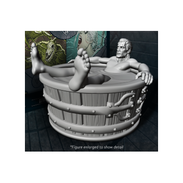 Geralt in a Bath Tub Miniature Figure Miniatures Restoration Games