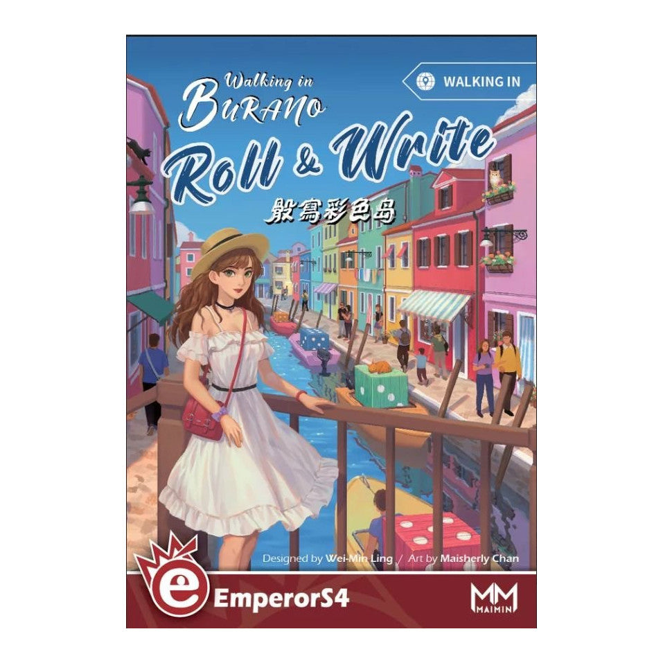 Walking in Burano: Roll & Write Board Game EmperorS4