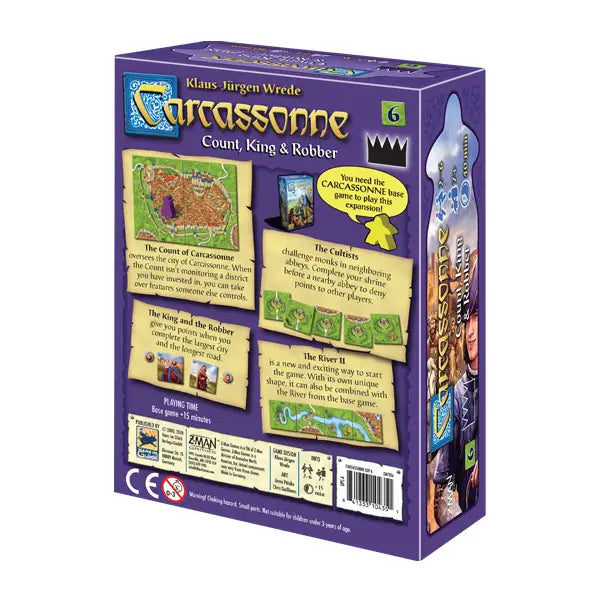 Carcassonne: Count, King and Robber (Expansion 6) Board Game Hans im Glück