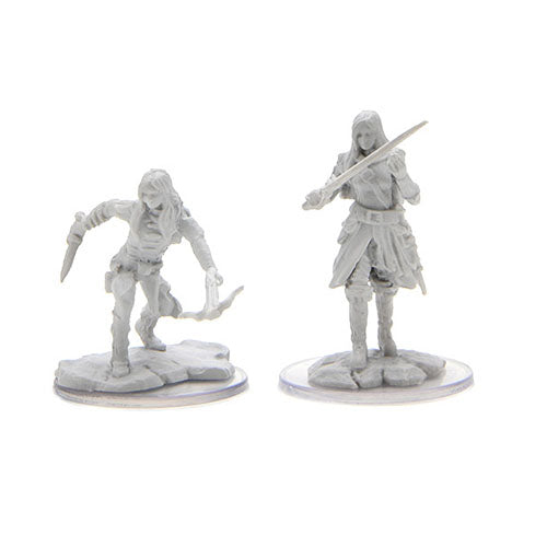 D&D Nolzurs Marvelous Miniatures: Half-Elf Rogue Female - Wave 17 Miniatures WizKids