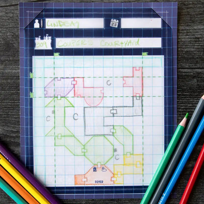 Blueprints of Mad King Ludwig Board Game Bézier Games