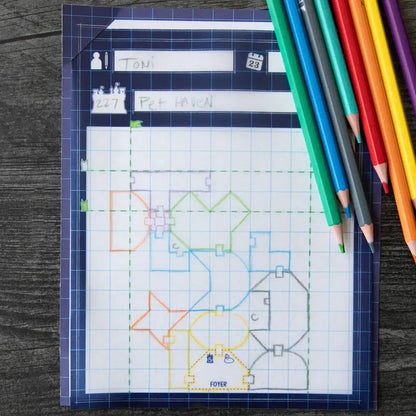 Blueprints of Mad King Ludwig Board Game Bézier Games