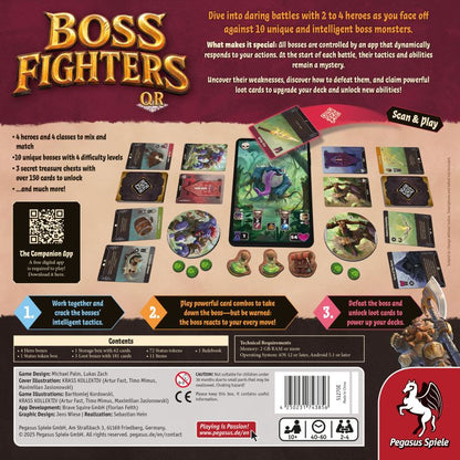 Boss Fighters QR Card Game Pegasus Spiele