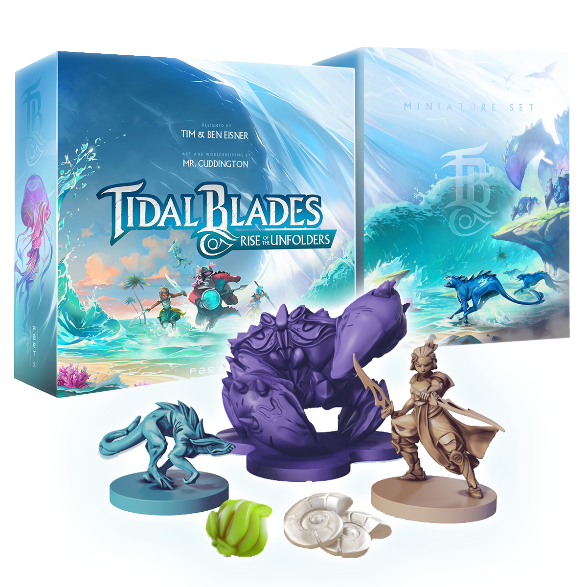 Tidal Blades 2 Board Game: Rise Of The Unfolders Board Game Druid City Games