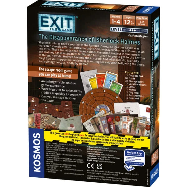 Exit: The Game - The Disappearance of Sherlock Holmes Escape Room Kosmos