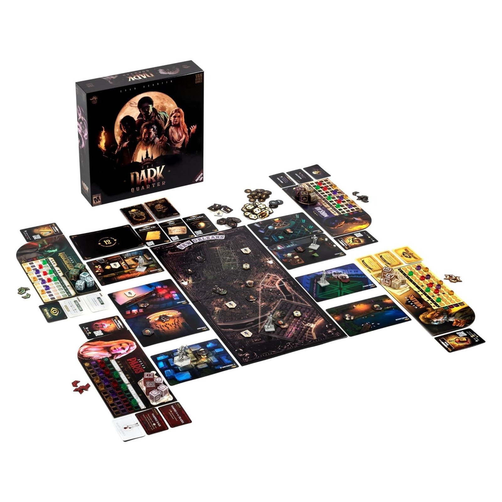 The Dark Quarter Board Game Board Game Lucky Duck Games