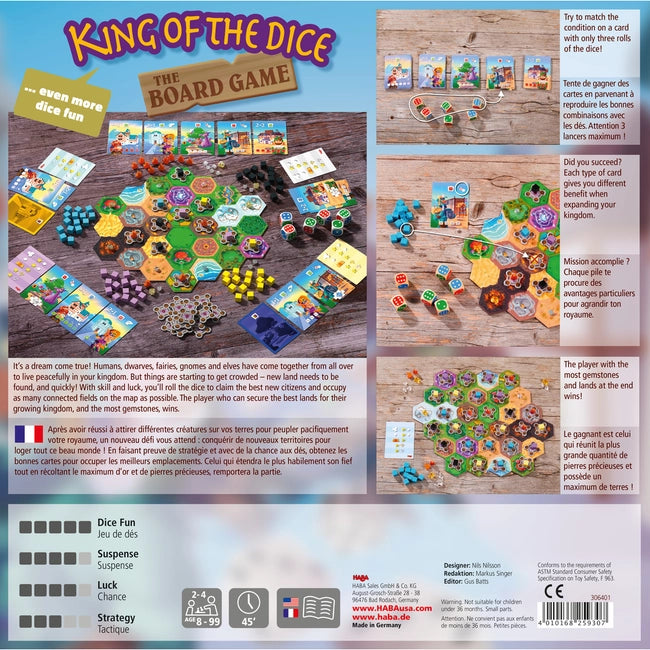 King of the Dice: The Board Game Board Game HABA