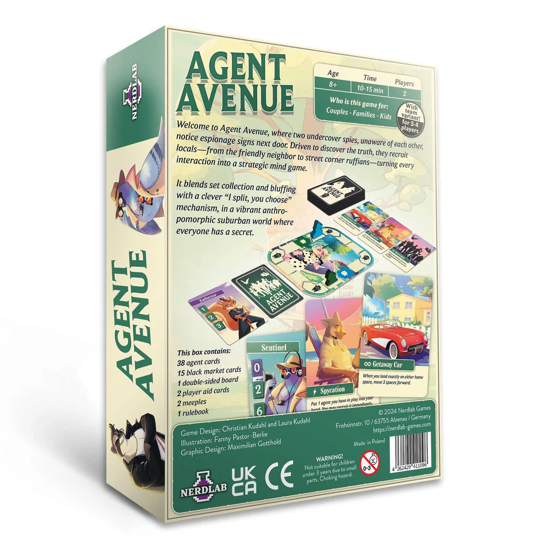 Agent Avenue Board Game Nerdlab Games