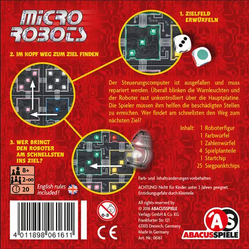 Micro Robots Board Game Abacus Spiele