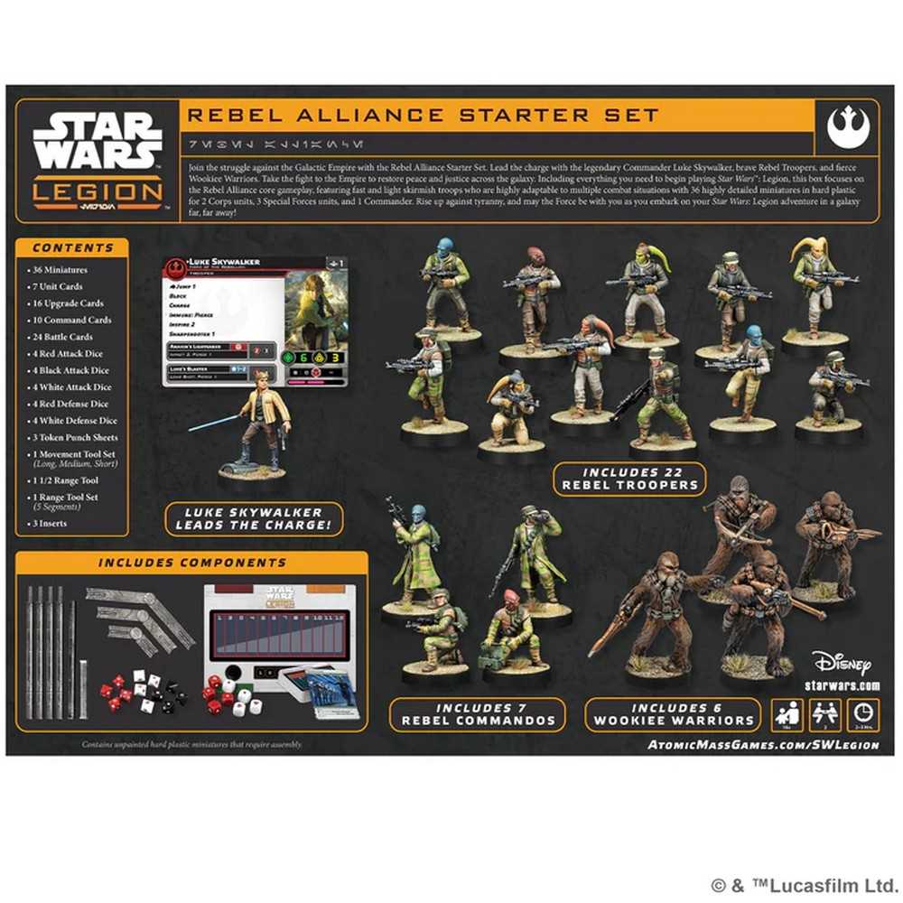 Star Wars: Legion - Rebel Alliance Starter Set Miniatures Atomic Mass Games