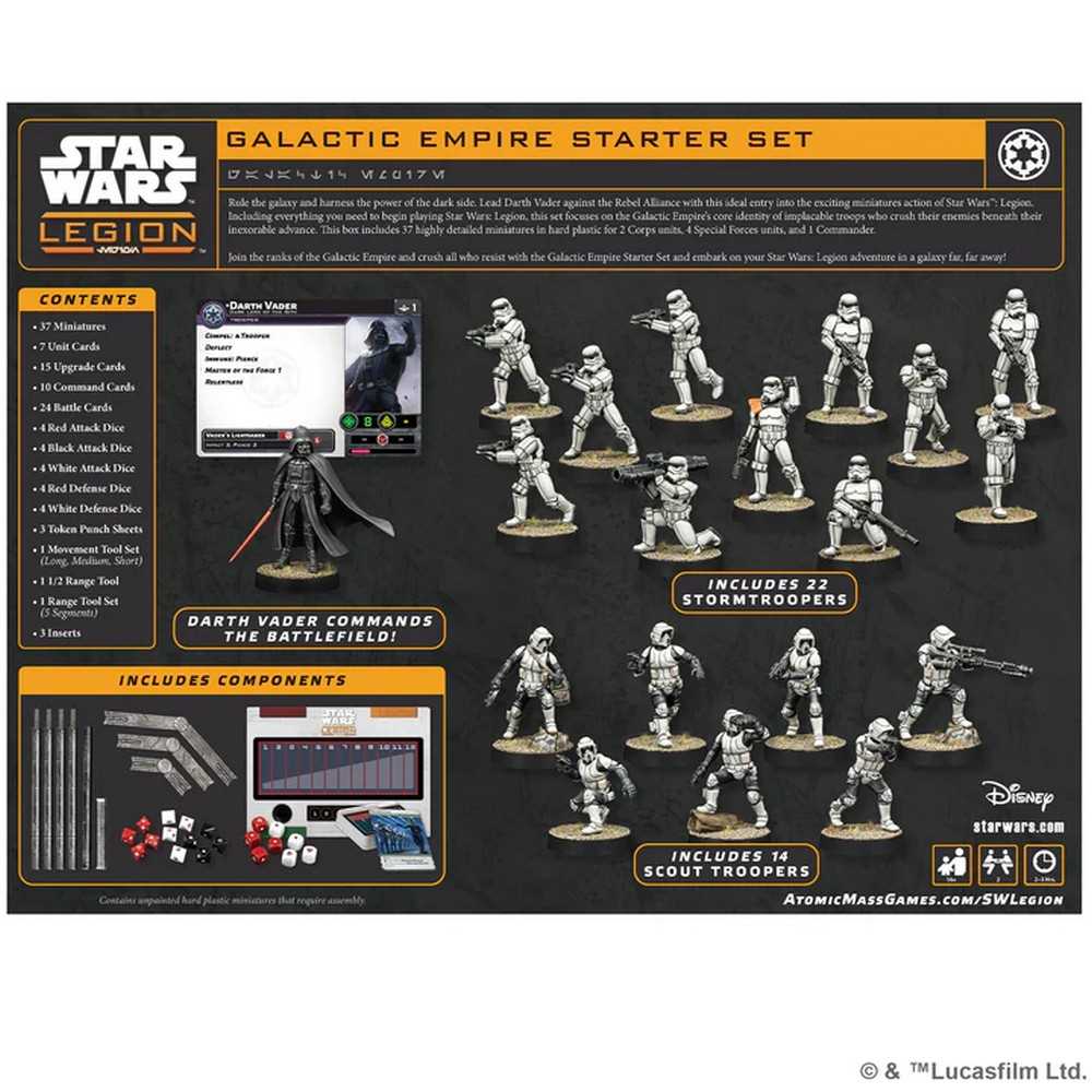 Star Wars: Legion - Galactic Empire Starter Set Miniatures Atomic Mass Games