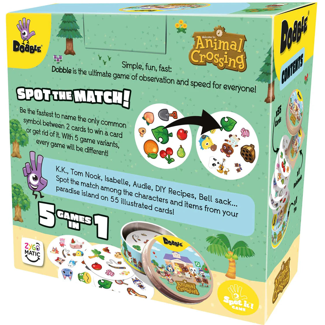 Dobble: Animal Crossing Card Game Zygomatic