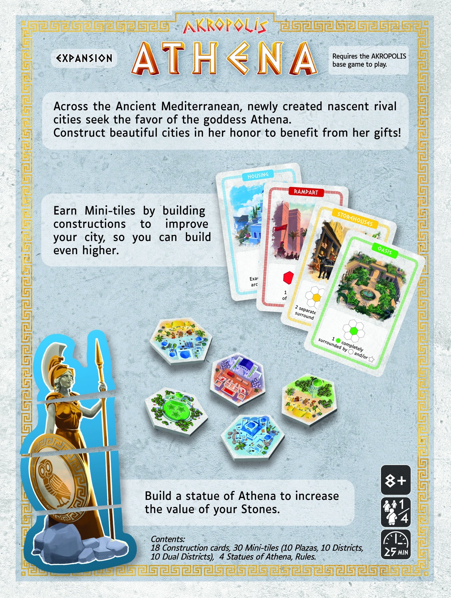 Akropolis: Athena Expansion Board Game Gigamic