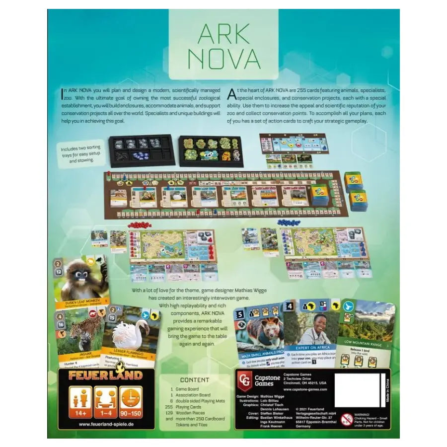 Ark Nova Board Game Feuerland Spiele