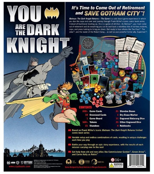 Batman: The Dark Knight Returns Board Game Board Game Cryptozoic Entertainment