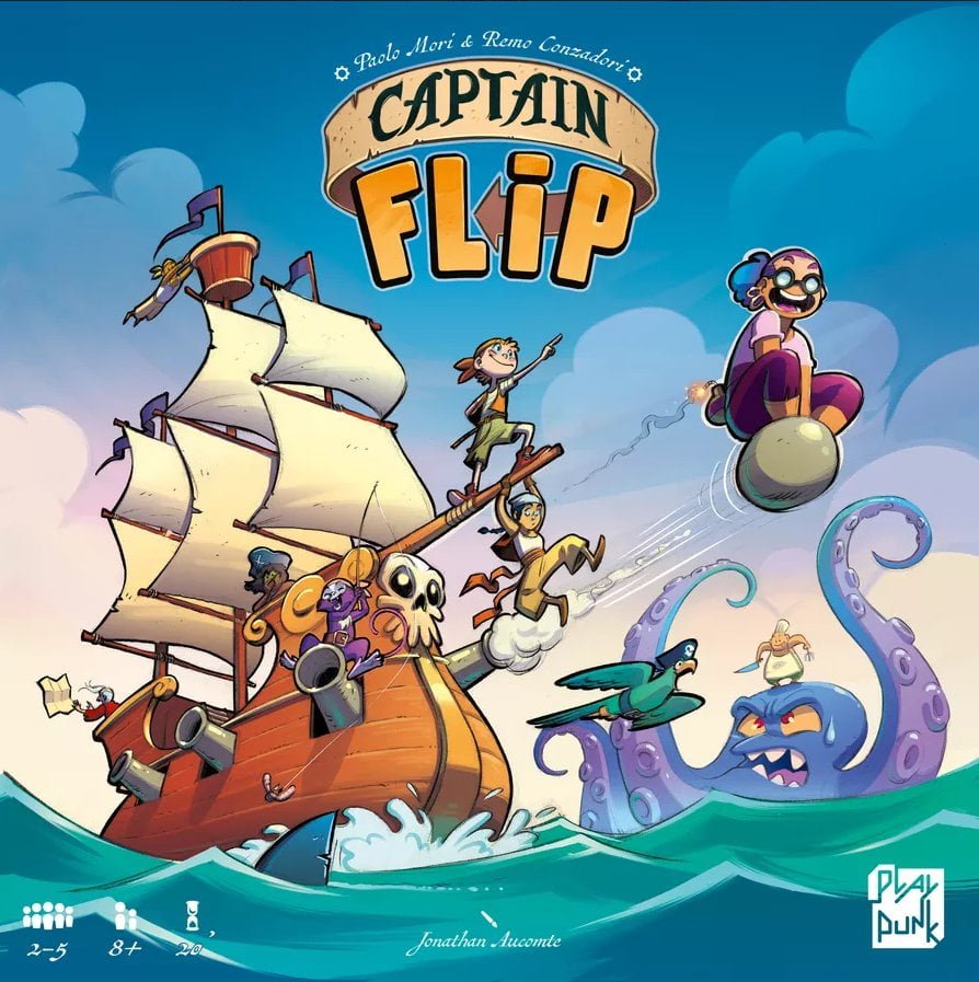 Captain Flip Board Game Play Punk