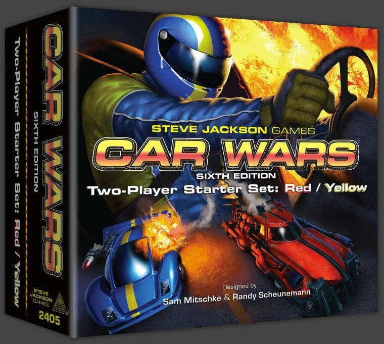 Car Wars (Sixth Edition): Two-Player Starter Set: Red / Yellow Board Game Steve Jackson Games