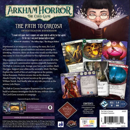 Arkham Horror The Card Game: The Path to Carcosa Investigator Expansion Card Game Fantasy Flight Games