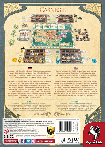 Carnegie Board Game Pegasus Spiele