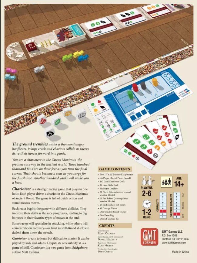 Charioteer Board Game GMT Games