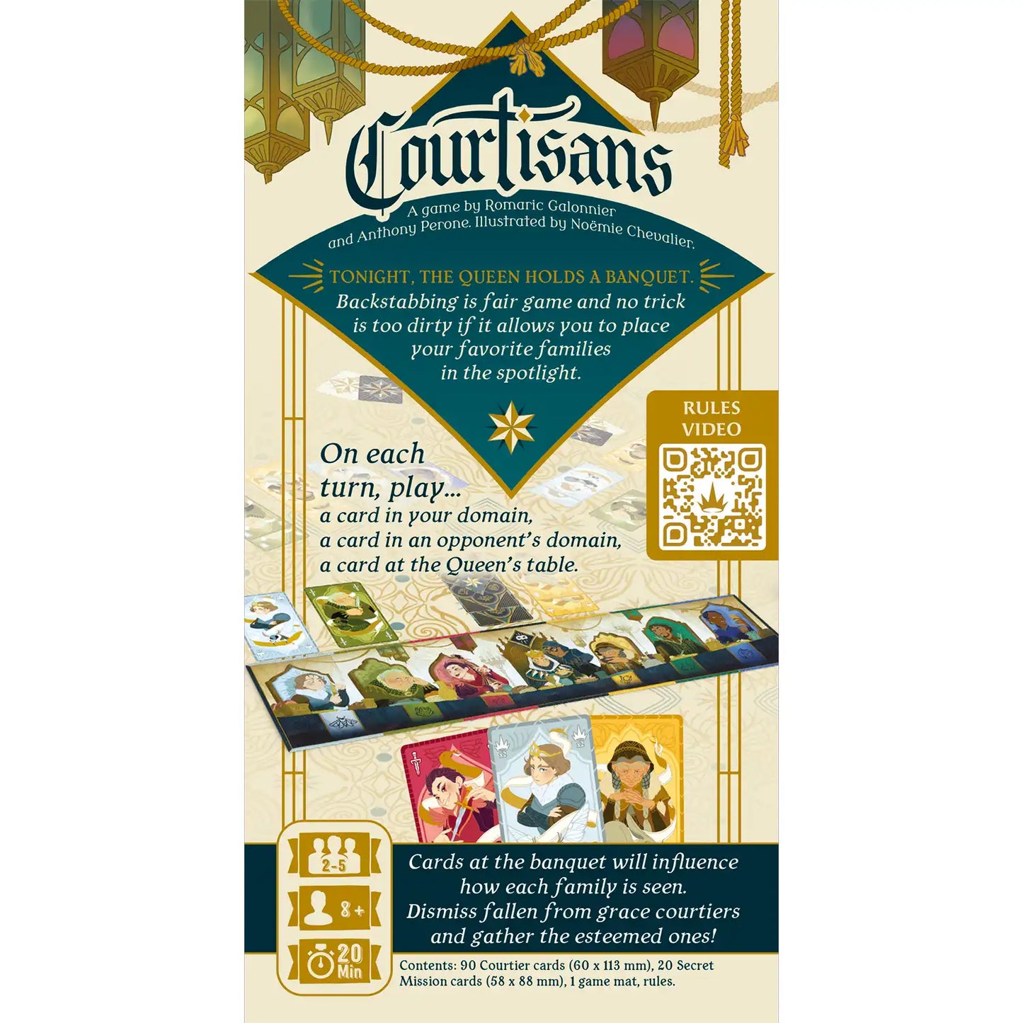 Courtisans Card Game Hachette Board Games