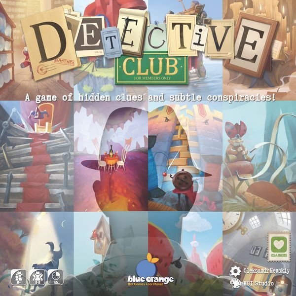 Detective Club Board Game Blue Orange Games