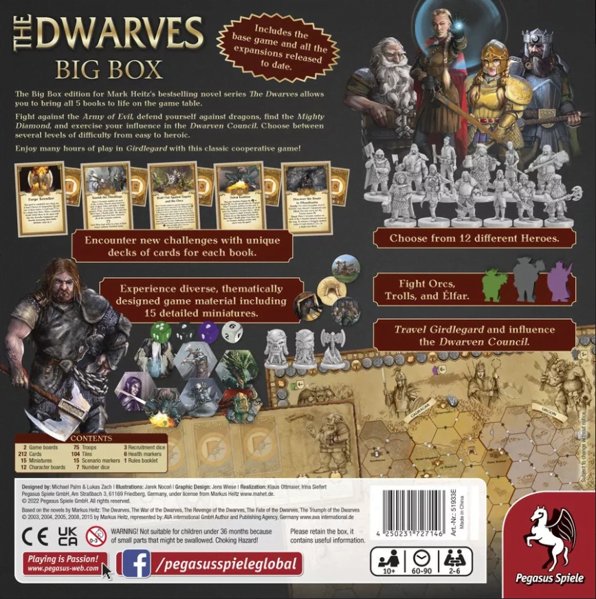 The Dwarves Big Box Board Game Pegasus Spiele