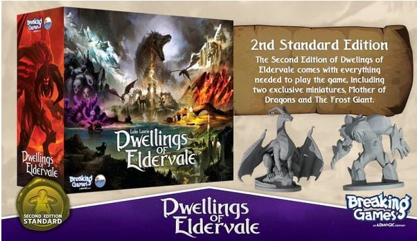 Dwellings of Eldervale Second Edition (Standard) Board Game Breaking Games