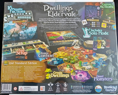 Dwellings of Eldervale Second Edition (Standard) Board Game Breaking Games