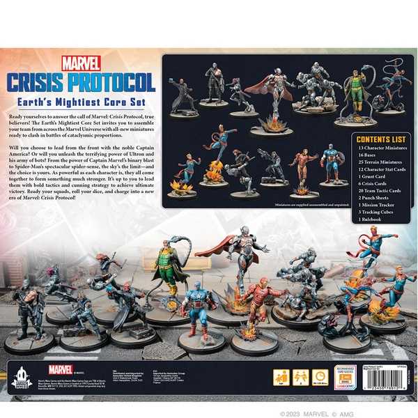 Marvel Crisis Protocol: Earth's Mightiest Core Set Miniatures Atomic Mass Games