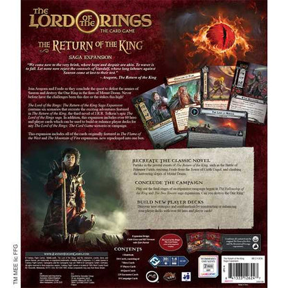 The Return of the King Saga Expansion: The Lord of the Rings LCG Card Game Fantasy Flight Games