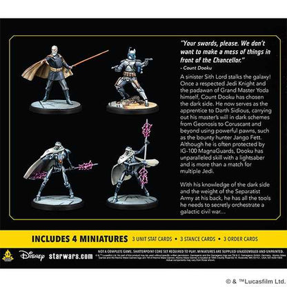 Twice the Pride (Count Dooku Squad Pack): Star Wars Shatterpoint Miniatures Atomic Mass Games