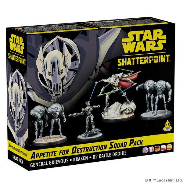 Appetite for Destruction (General Grievous Squad Pack): Star Wars Shatterpoint Miniatures Atomic Mass Games