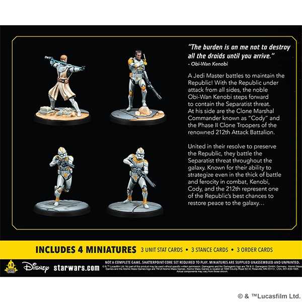 Hello There (General Kenobi Squad Pack): Star Wars Shatterpoint Miniatures Atomic Mass Games